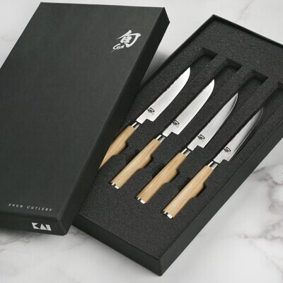 Shun Classic Blonde Steak Knife Set