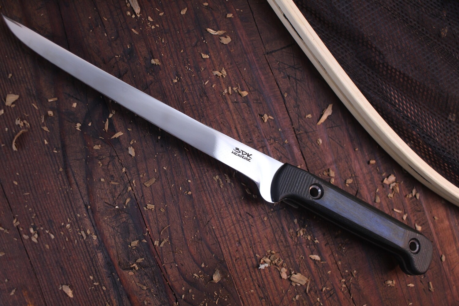 3DK Fisher 8&quot; Fillet Knife,  Midnight Blue Dymondwood