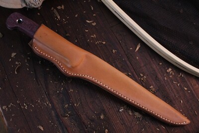 3DK Fisher 8" Fillet Knife,  Purpleheart Wood