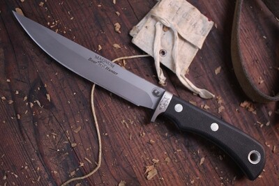 Knives of Alaska Xtreme Magnum Boar Hunter 6" Fixed Blade Drop Point Hunting Knife, D2 Steel / Suregrip™ Handle