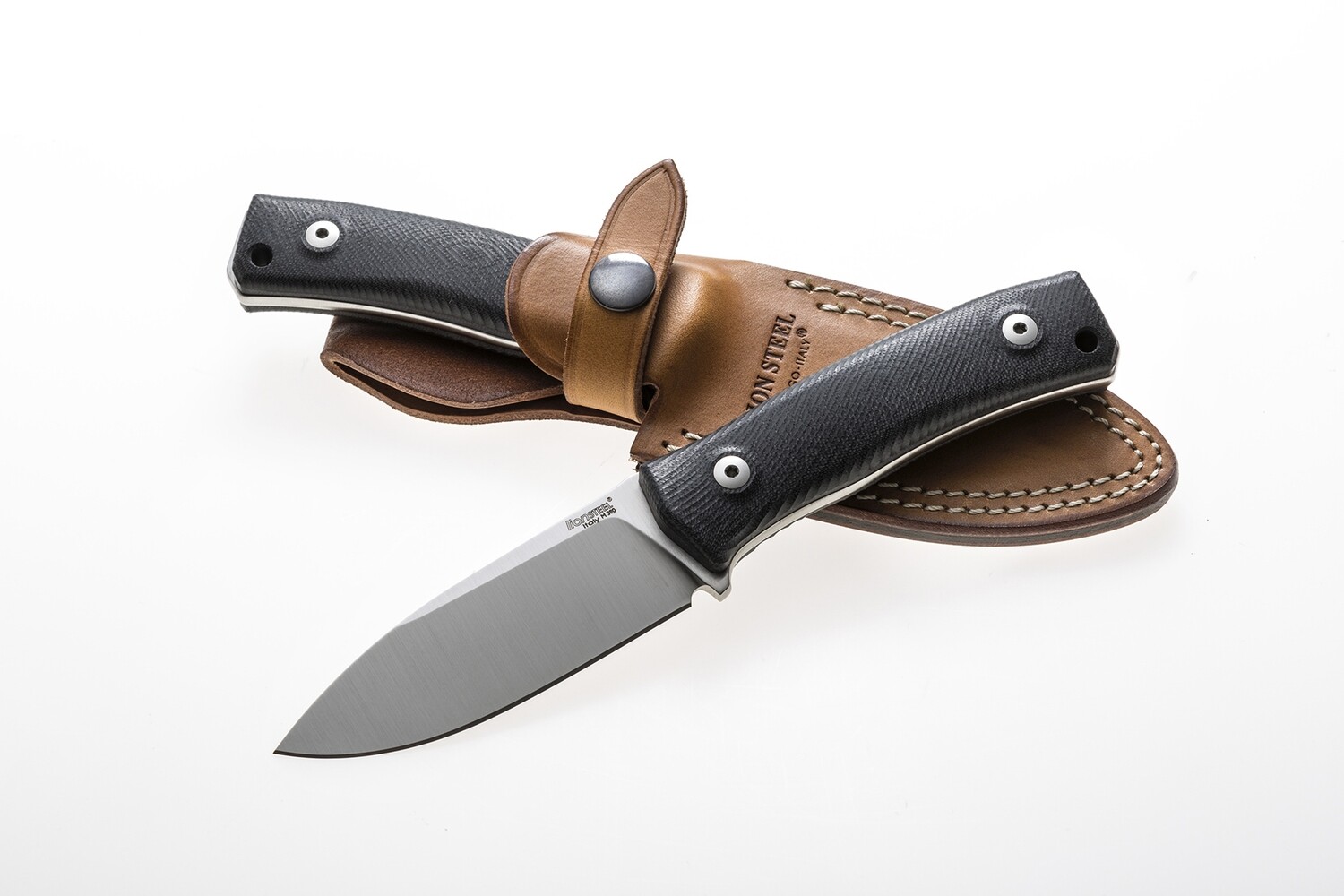 LionSTEEL M4 3.75&quot; Fixed Blade Knife / Black G-10 / Satin M390 Steel