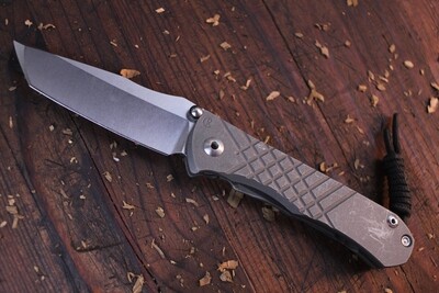 Chris Reeve Umnumzaan 3.675" Folding Knife / Milled Titanium / Stonewashed S45VN ( Pre Owned )