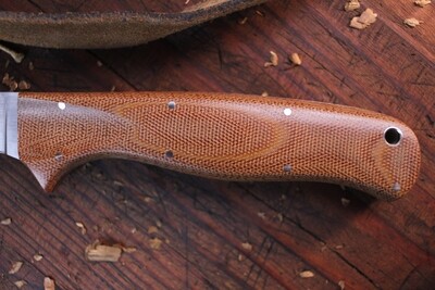 Isley Blades 8" Fillet / Natural Canvas Micarta / Satin AEB-L