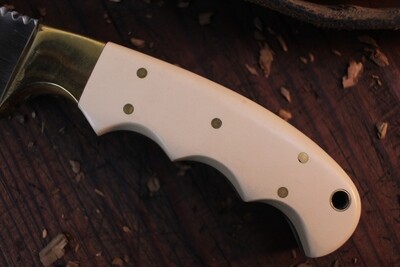 Art Dufour Custom Nessmuk 5.5" Fixed Blade / Ivory Micarta / AEB-L