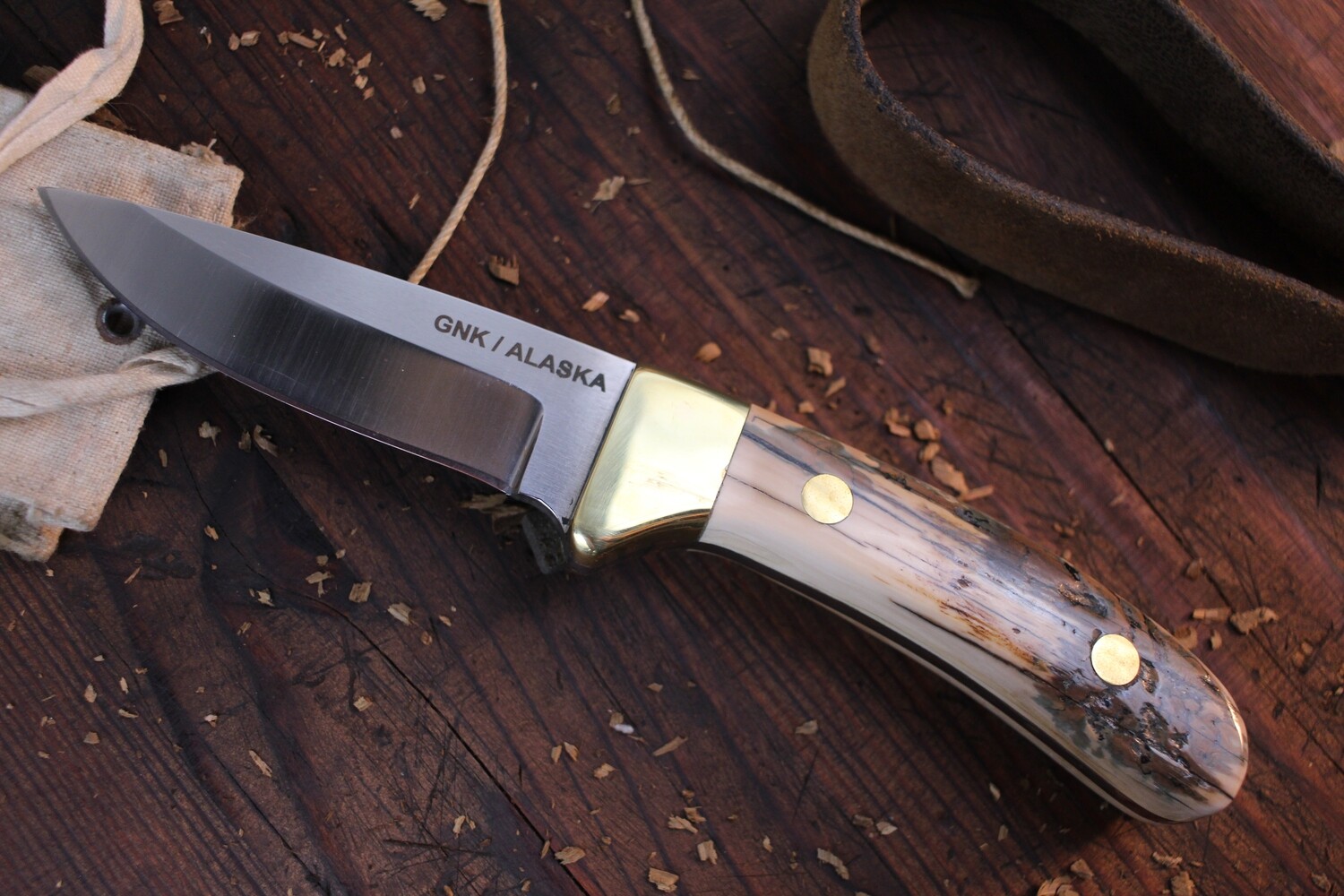 Swanee Swain 3.75&quot; Drop Point/ Mammoth Ivory / Satin 440C