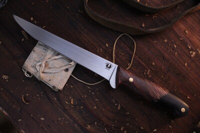 Semper Sharp Northern Knives Exclusive 7.25&quot; Fillet / Stabilized Maple Burle &amp; Charcoal Epoxy / Satin CPM-154