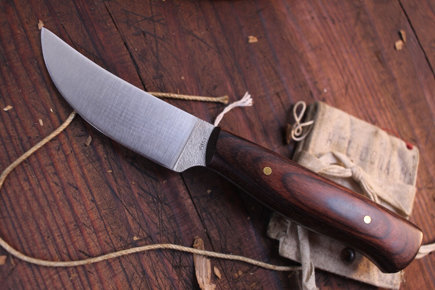 Post Knives 3&quot; Small Beaver Skinner / Dymondwood / Satin 154CM