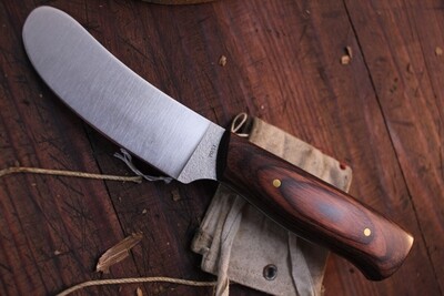 Post Knives 3.5" Large Round Nose Skinner / Dymondwood / Satin 154CM