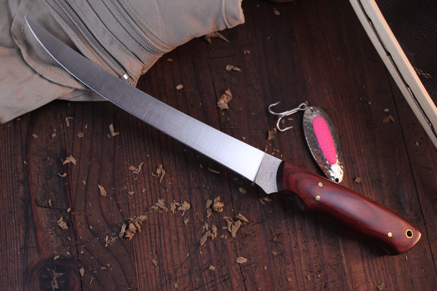 Post Knives 8&quot; Fillet Knife / Dymondwood / Satin 440