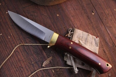Post Knives Model 120S 3.75" Drop Point Hunter / Dymondwood / Satin 154CM