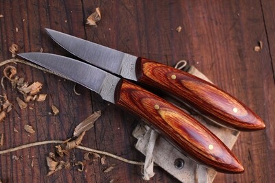 Post Knives Wood Carving Set / Dymondwood / Satin 440