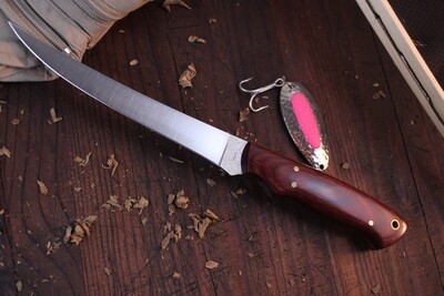 Post Knives 6" Fillet Knife / Dymondwood / Satin 440