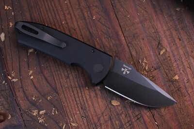 Pro-Tech Les George SBR 2.6" Automatic Knife / Black Aluminum / Black S35VN