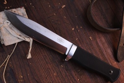Fallkniven A1 Pro 6.3&quot; Fixed Blade Knife / Black Thermorun / Laminate COS / Convex Grind ( Pre Owned )