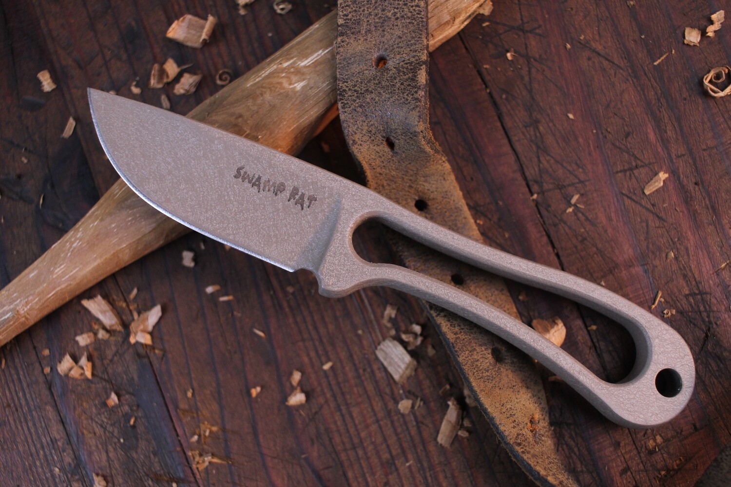 Busse Combat Mega Swamp Rat 2.75&quot; Fixed Blade Knife / Skeletonized / &quot;Muddy&quot; SR101  ( Pre Owned )