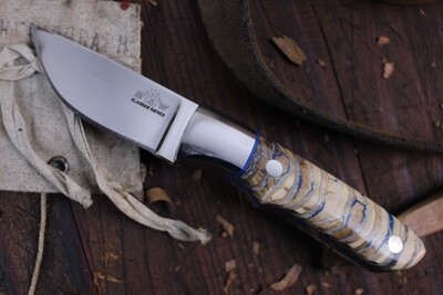 M&amp;W Alaskan Knives 3 Finger 2.5" Skinner / Mammoth Tooth / Satin S30V