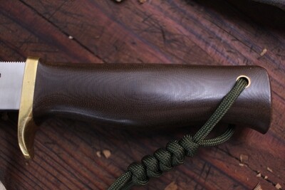 Randall Made Model 28 Woodsman 4.5" Fixed Blade Knife / Green Micarta / Stainless