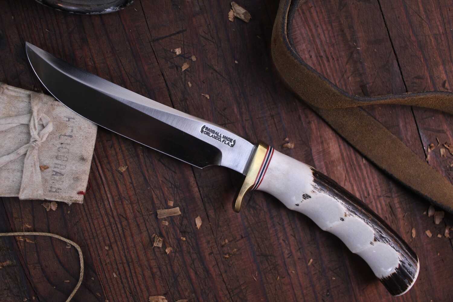 Randall Model 3-6 Hunter 6&quot; Fixed Blade Knife / Stag / Stainless