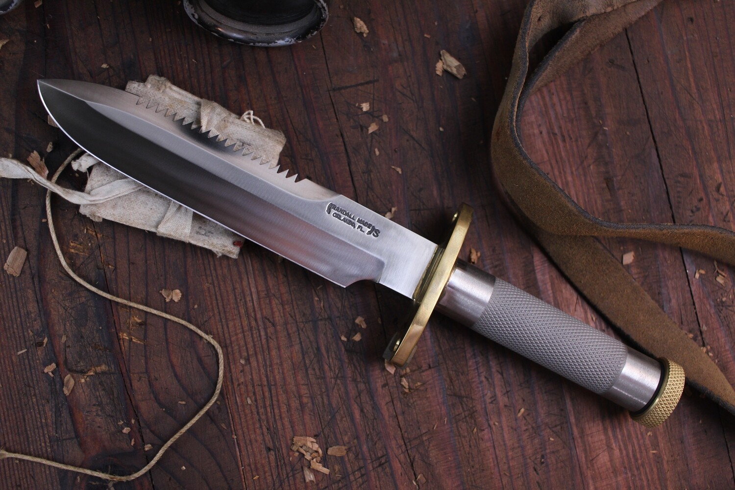 Randall Made Model 18-7 Attack Survival 7.5&quot; Fixed Blade Knife / Steel Tube / High Carbon Steel