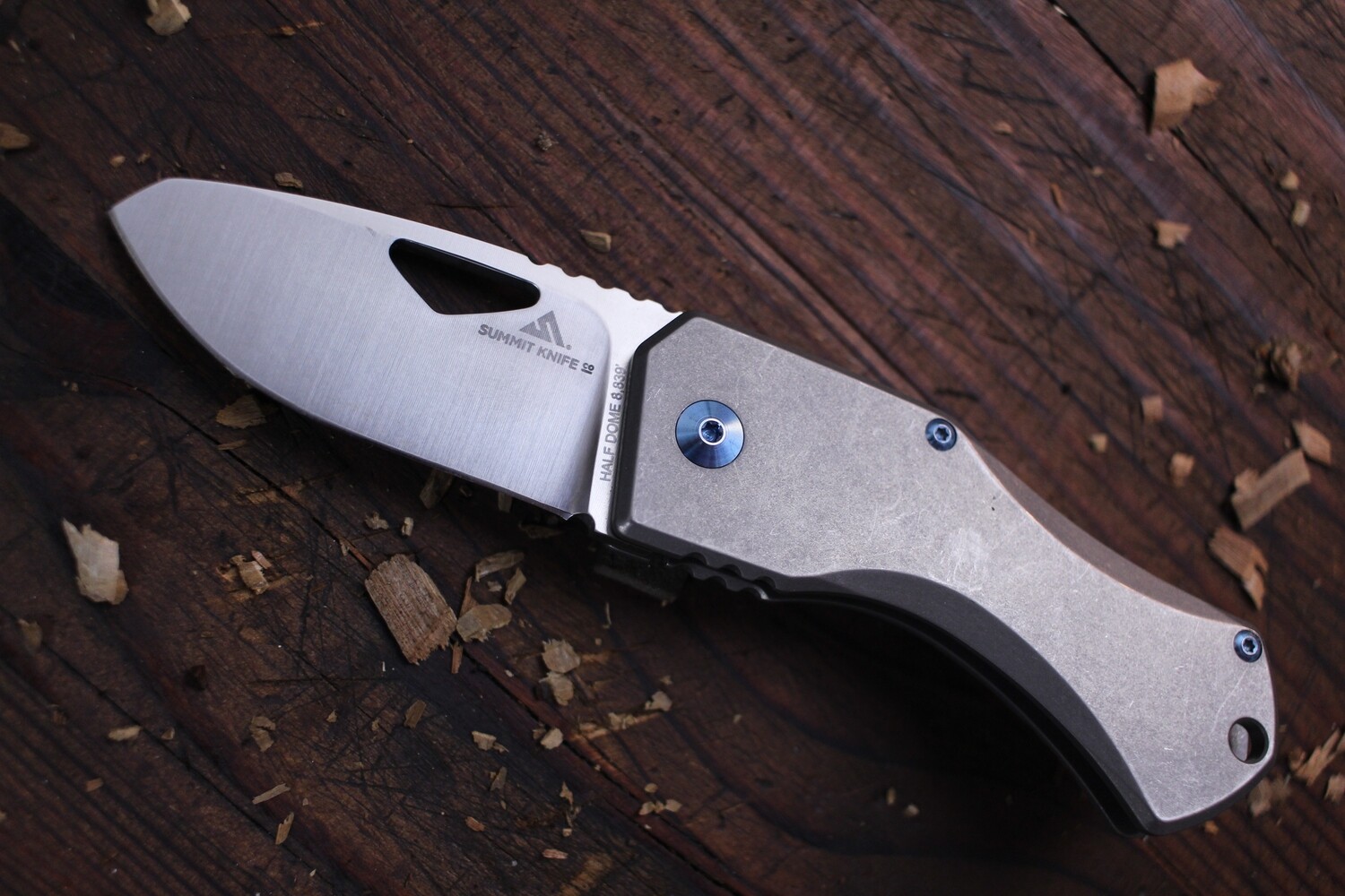 Summit Knife Co Half Dome 2.75&quot; Folding Knife / Titanium / Satin M390 ( Pre Owned )