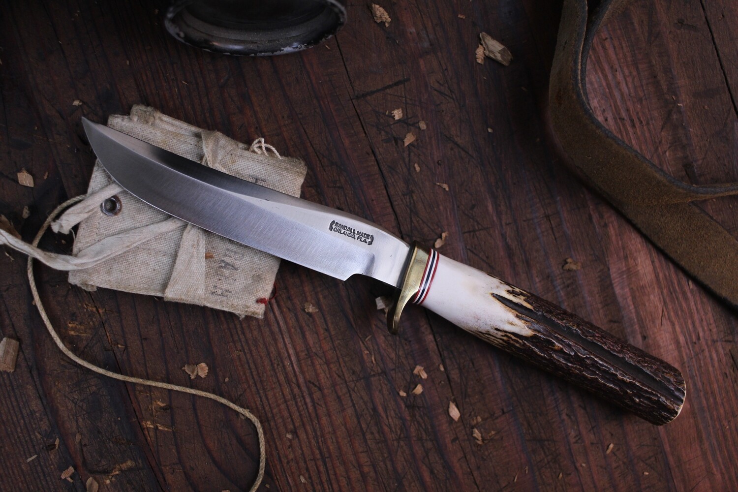 Randall Model 7-5 Fisherman 5&quot; Fixed Blade Knife / Stag / Stainless