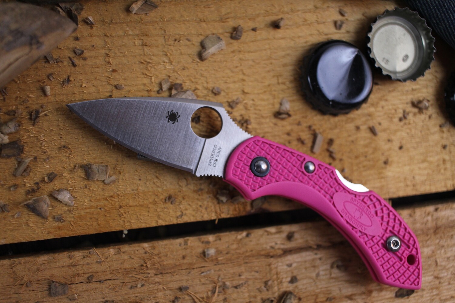 Spyderco Dragonfly 2 2.3&quot; Folder / Pink FRN / Satin S30V