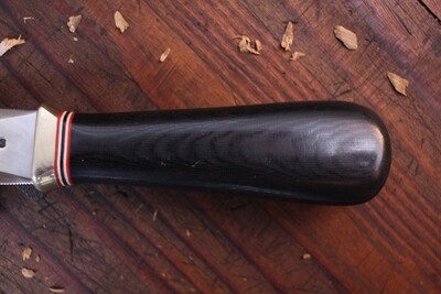 Randall Made Gambler 4" Boot Knife / Black Micarta  / Stainless Steel ( Pre Owned )
