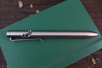Tactile Turn Bolt Action Pen / Short 5.1” / Titanium / 1.2oz
