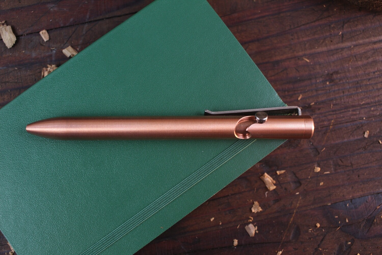 Tactile Turn Bolt Action Pen / Short 5.1” / Copper / 2.1oz