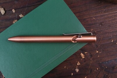 Tactile Turn Bolt Action Pen / Short 5.1” / Copper / 2.1oz