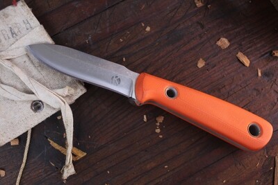 Dan Koster WSS Neck Knife 3” Fixed Blade / Orange G10 / CPM-3V