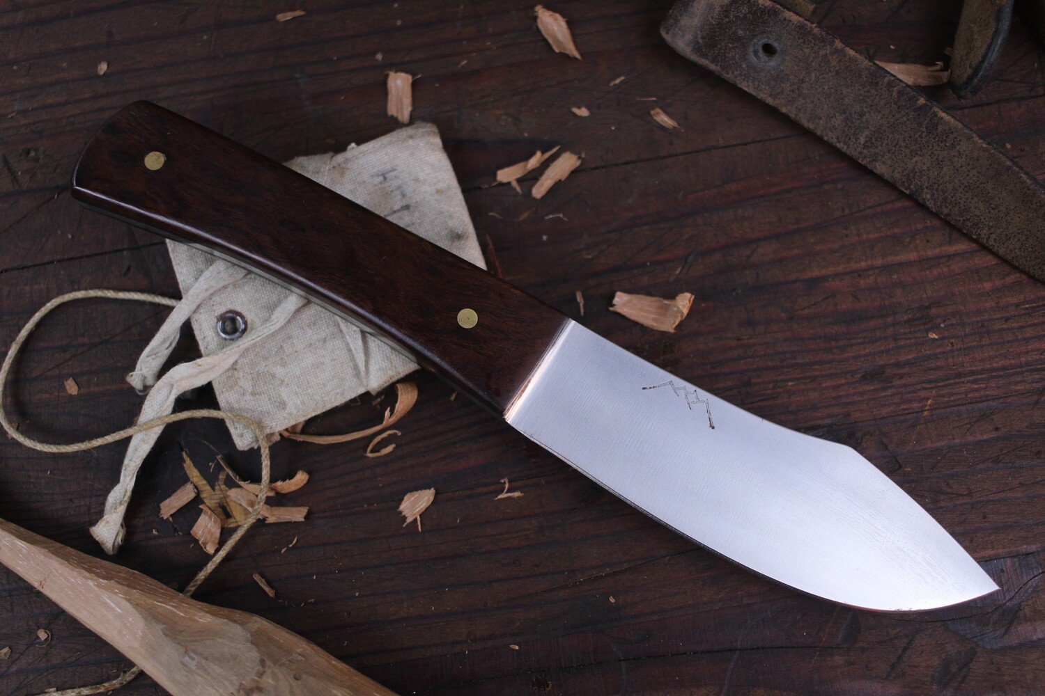 Idaho Knife Works  Nessmuk 4.25” Fixed Blade / Ironwood / High Carbon ( Pre Owned )
