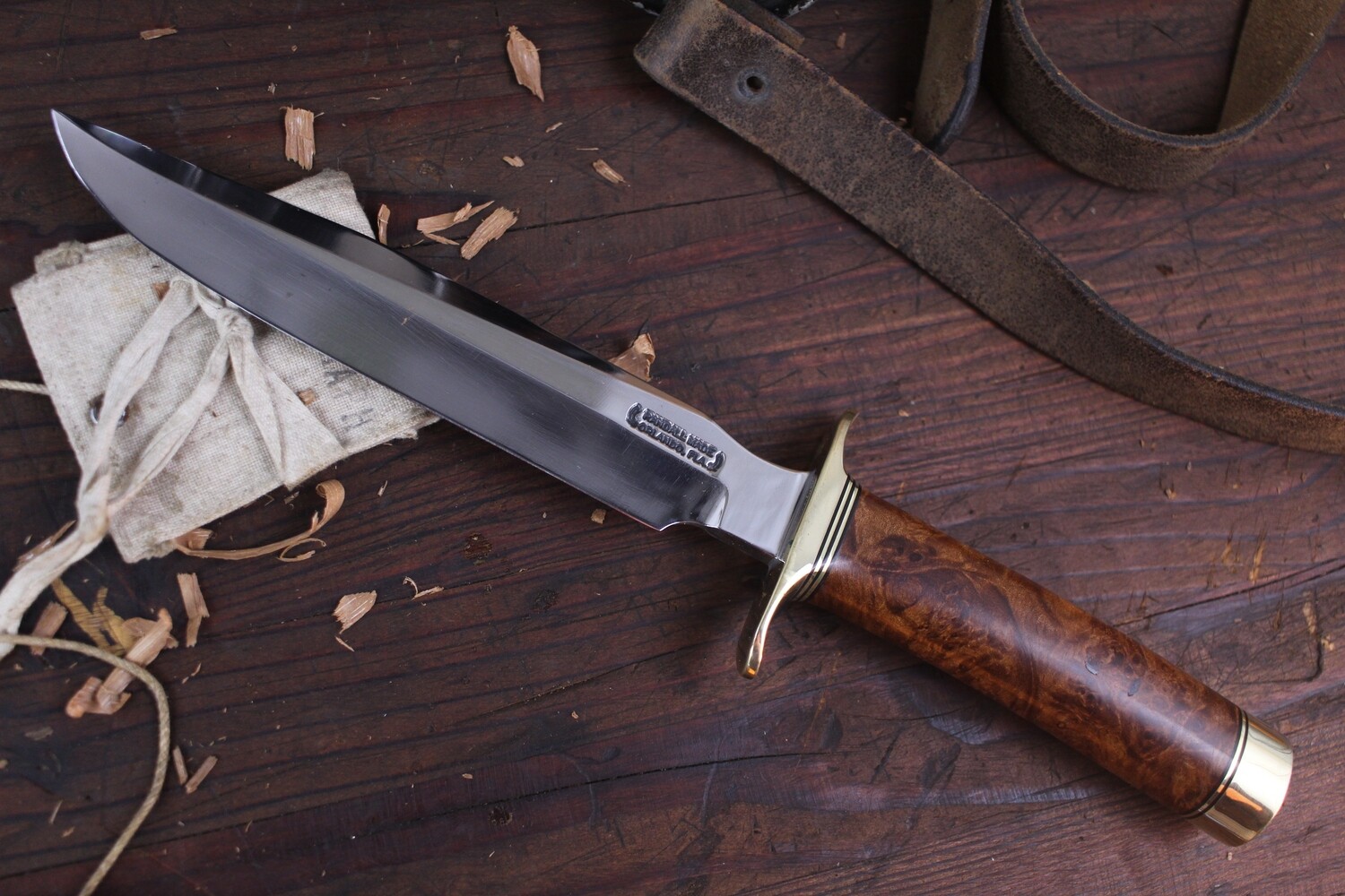 Randall Made Model 1-7 All Purpose Fighter 7&quot; Fixed Blade / Maple Burl / High Carbon ( Pre Owned )