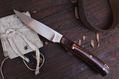 Dunn Knives 3.5" Small Game & Bird / Dymondwood / Polished S30V