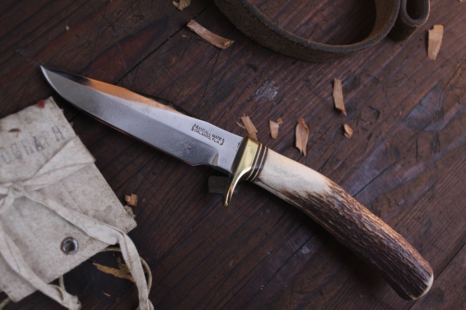 Randall Made Trout &amp; Bird 4&quot; Fixed Blade / Stag / High Carbon ( Pre Owned )