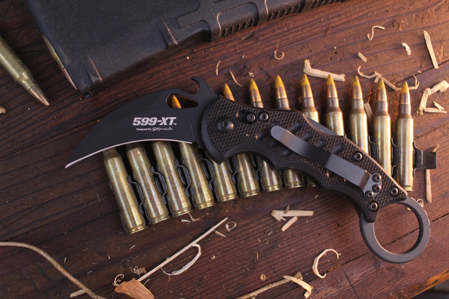 Fox Karambit 599-XT, Black N690 / Black G10 / Glass Breaker