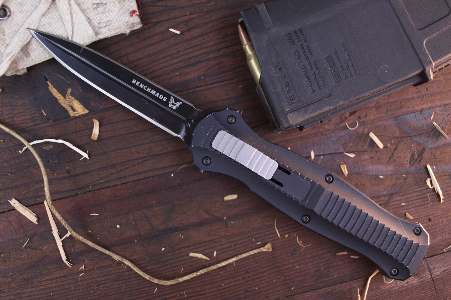 Benchmade Infidel 3.9&quot; D/A Automatic OTF  / Black Aluminum / Black D2 (Pre-Owned)