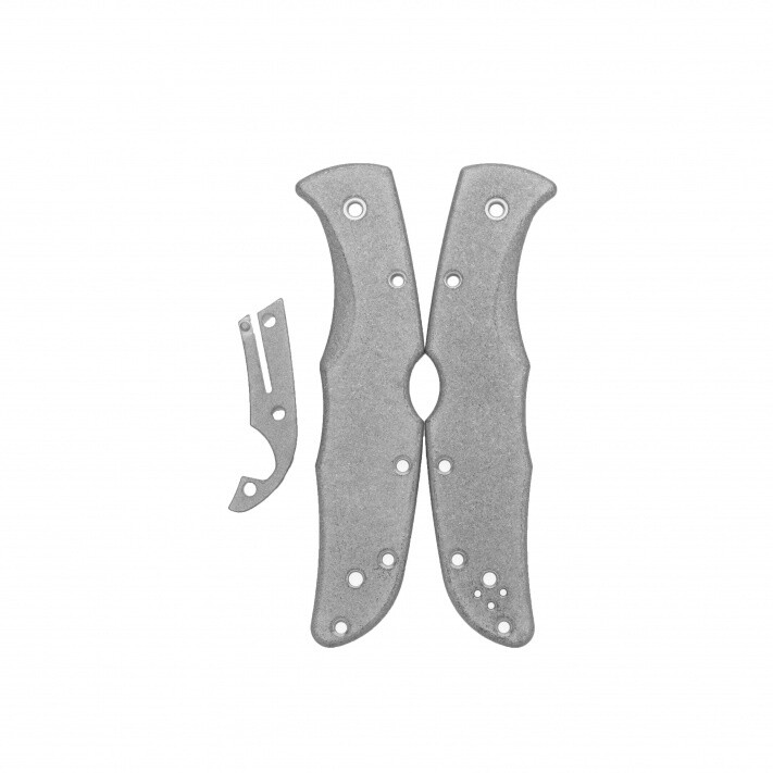 Flytanium Spyderco Endura Scales / Stonewashed Titanium