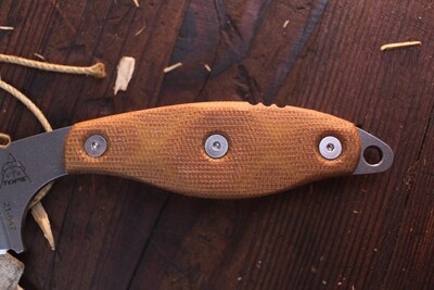 Tops Lioness Rockies Edition 4.13" Fixed Blade Knife / Tan Micarta / 1095