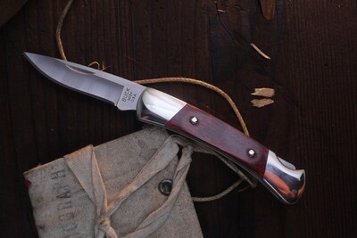 Buck Prince 2.375&quot; Lockback Folder / Rosewood Dymondwood / Satin 420
