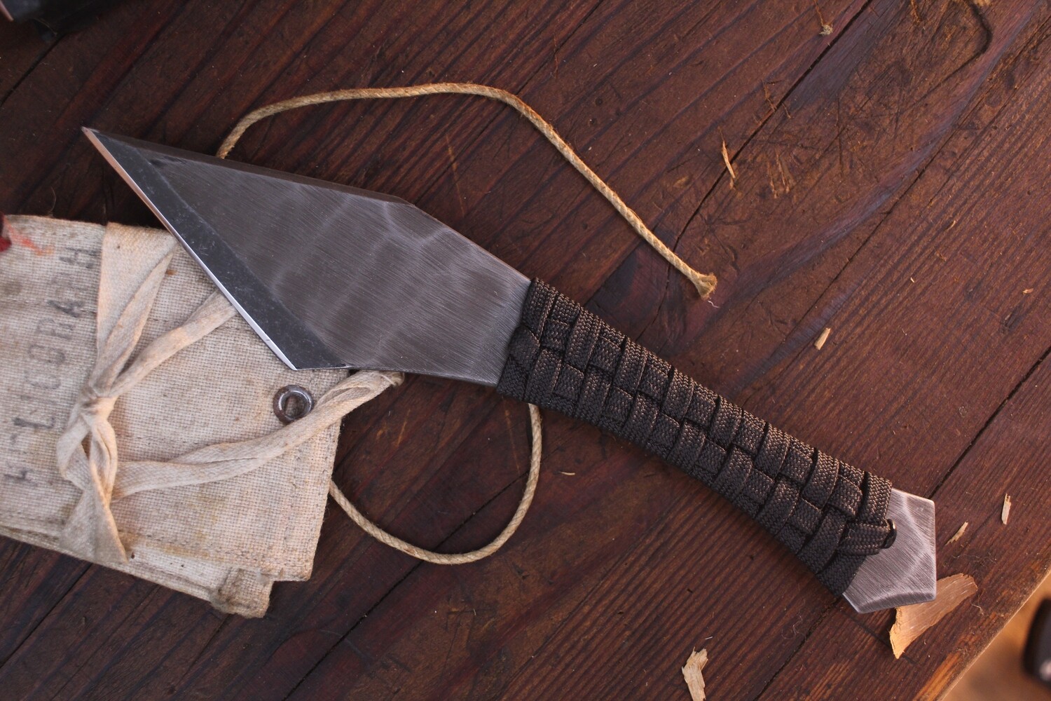 Heretic Knives Chimera 3.5&quot; Fixed Blade / Paracord / Stonewashed ATS-34 ( Pre Owned )