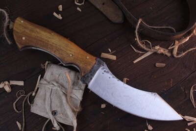 Barrett Knives Denali 6” Sickle Hunter / Maple / Forge Finish 1095