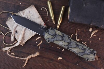 Hogue Knives Compound 3.5" OTF Automatic / Green G-Mascus / Black S30V Tanto