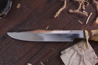 Randall Made Model 1-7 7" Fixed Blade / Indexed Stag / Satin 01 / 1950's ( Pre Owned )
