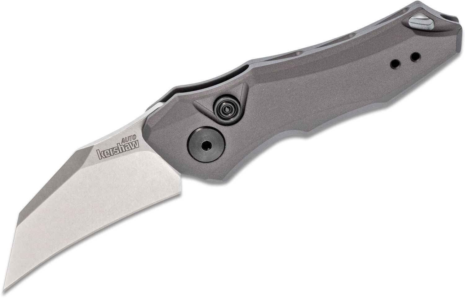 Kershaw Launch 10 1.9&quot; Automatic Knife / Grey Aluminum / Satin CPM154 ( Discontinued )