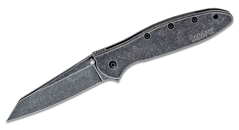 Kershaw Random Leek 3&quot; Assisted Opening Knife Blackwash