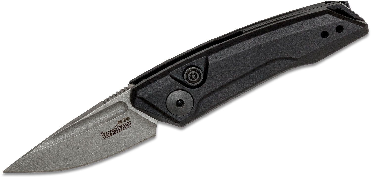 Kershaw Launch 9 1.8&quot; Automatic Knife / Black Aluminum  / Working Finish CPM154 ( Discontinued )