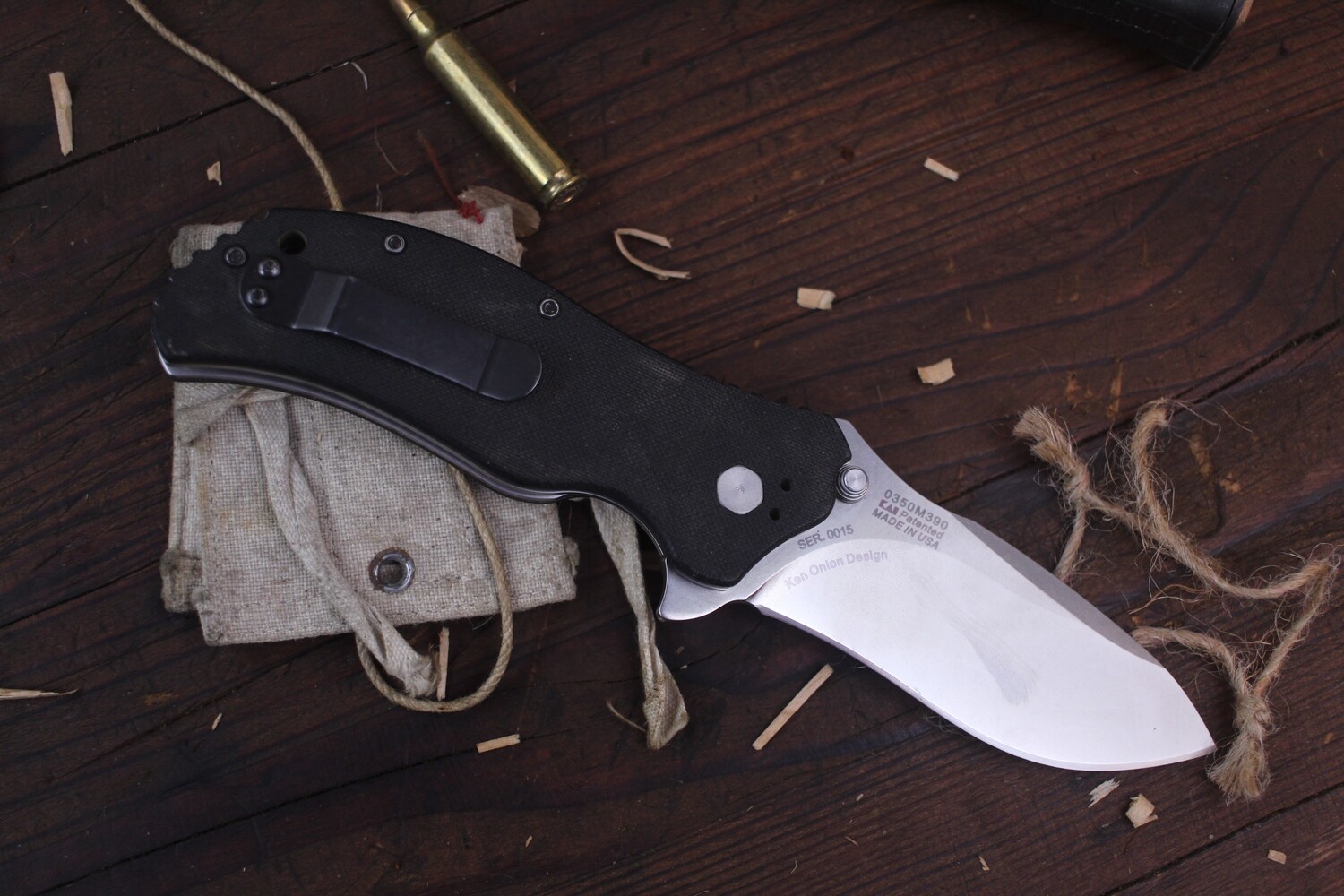 Zero Tolerance 0350M390 Ken Onion 3.25&quot; Assisted Opening Knife / Black G10 / Satin M390 ( Pre Owned )