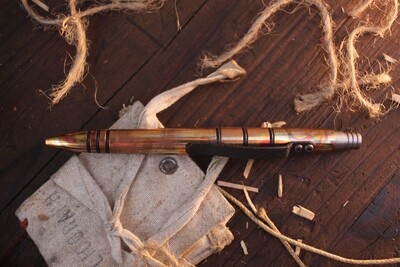 Tuff-Writer Mini Click Series Retractable Pen, Flamed Copper ( Pre Owned )