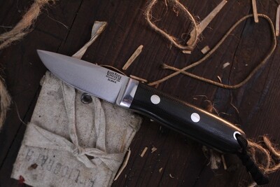 Bark River Knives City Knife 2.5" Fixed Blade / Black Micarta / Satin Elmax ( Pre Owned )